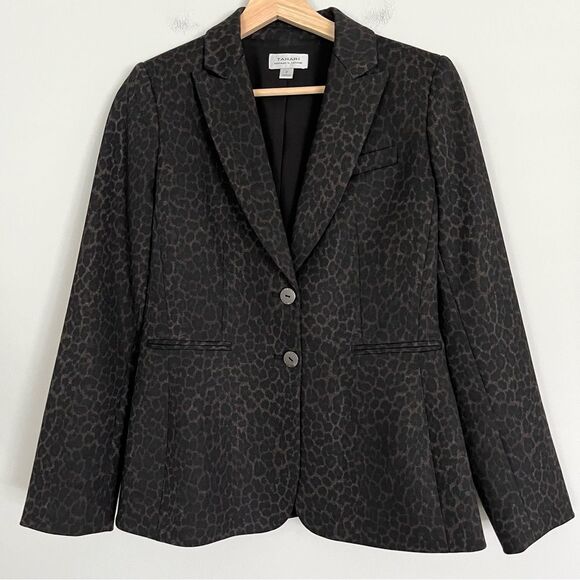 Tahari by ASL Leopard Animal Print Blazer, Size 2 NWOT